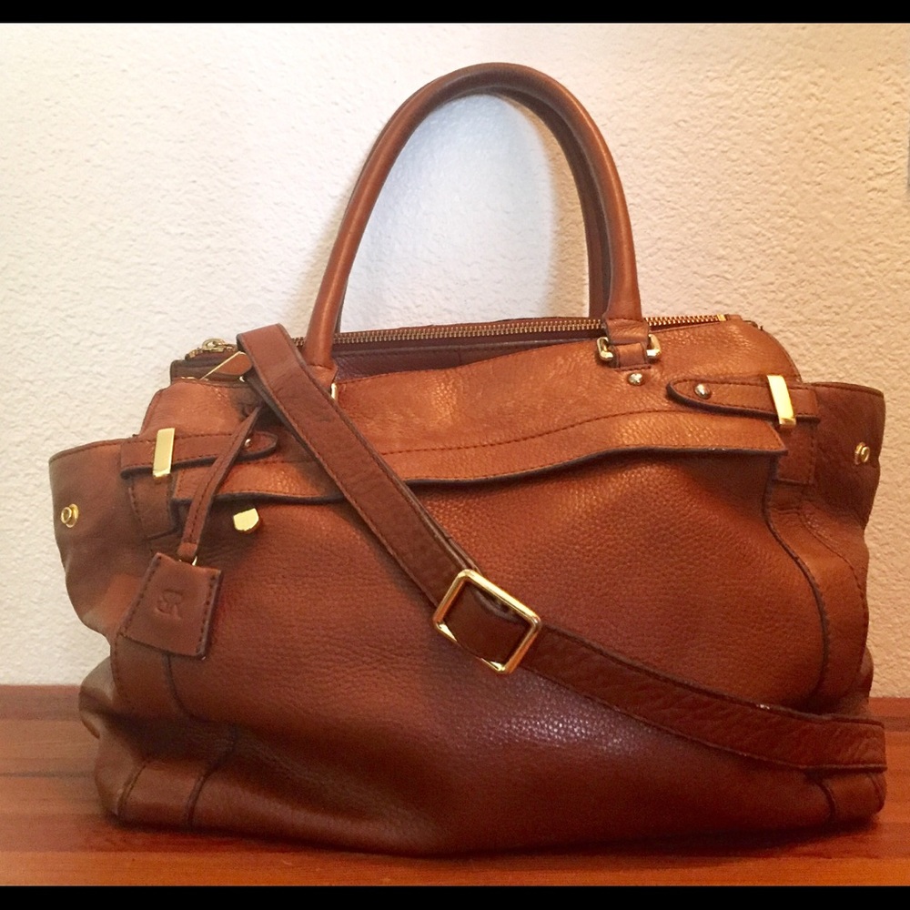Leather Banana Republic Portfolio Style Handbag
